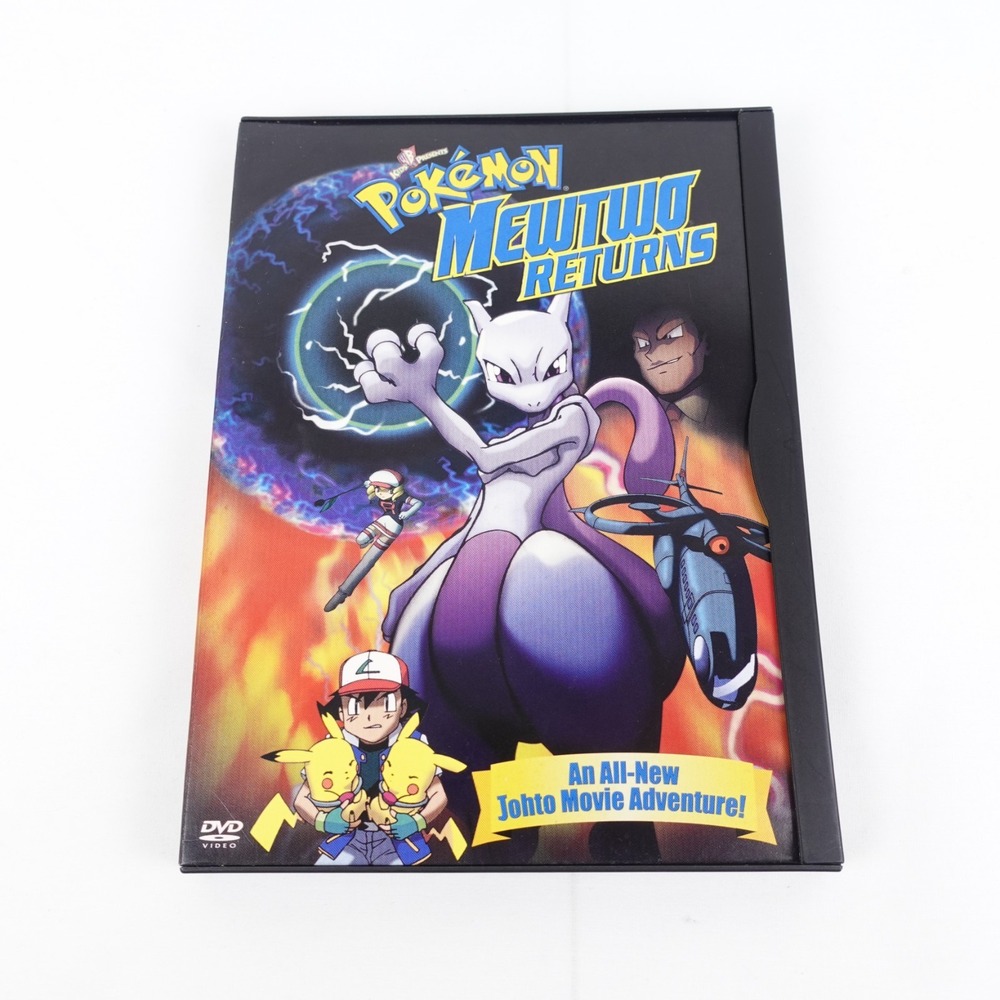 Pokemon: Mewtwo Returns DVD 2001 Rare Original Snapcase WB Kids Johoto Movie